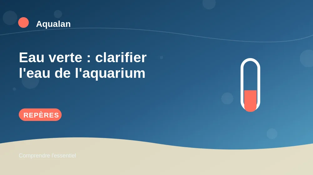 Eau verte : clarifier l'eau de l'aquarium : repères essentiels en illustration