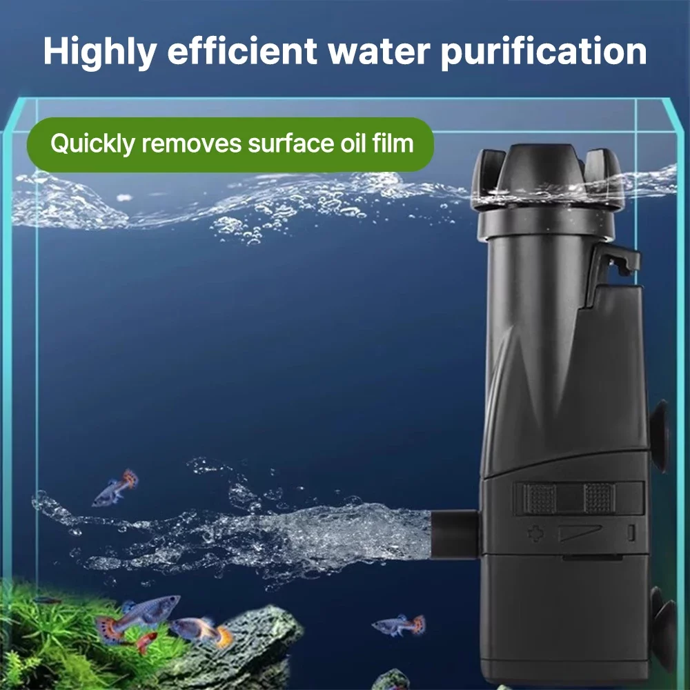 Écumoire de surface pour aquarium, retire le film gras, 3,5 W
