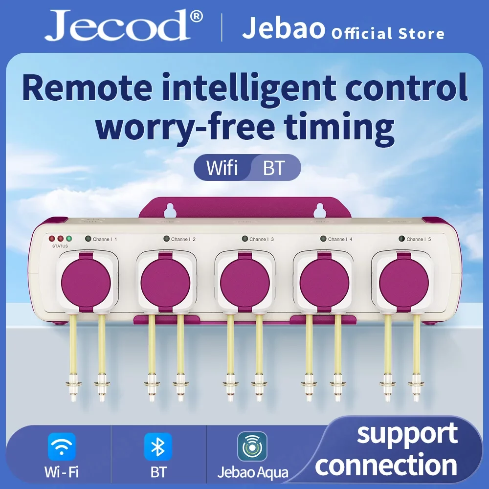 Pompe doseuse automatique WiFi pour aquarium récifal, 12V 3W à 9W