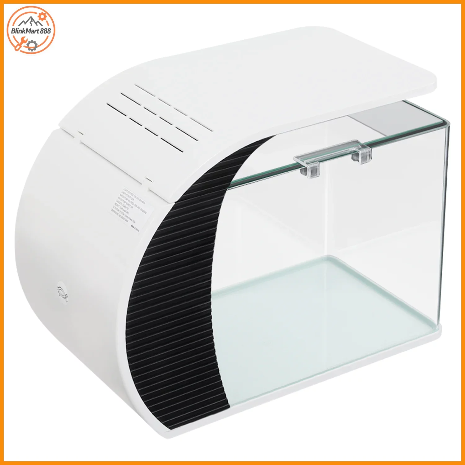 Mini aquarium en verre 5 gallons avec pompe et éclairage LED