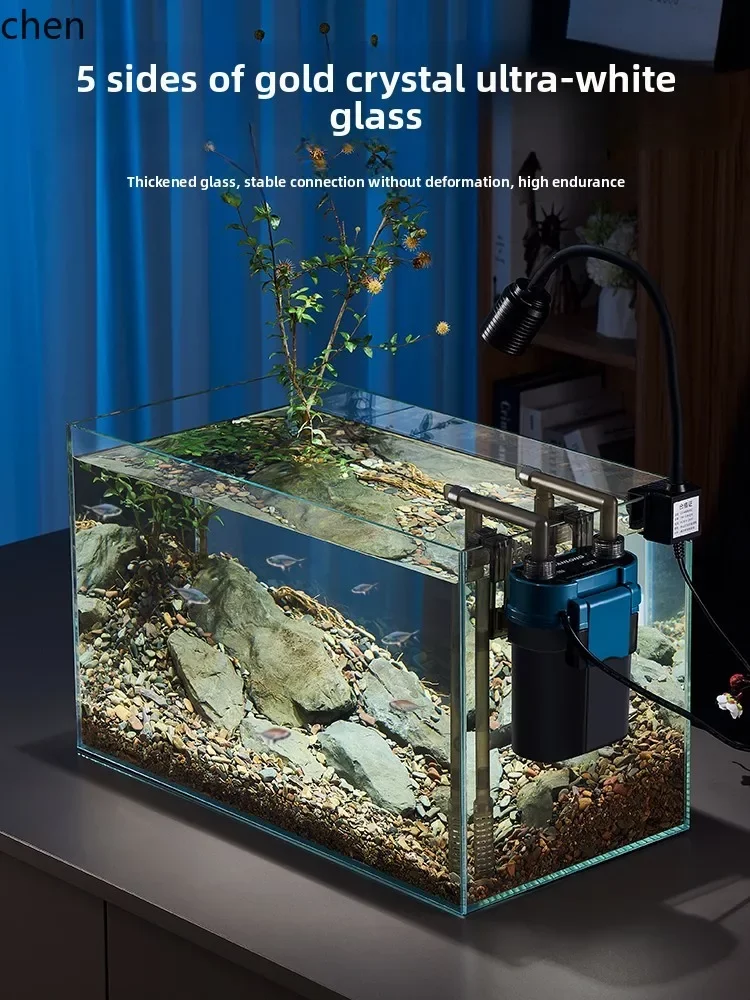 Aquarium rectangulaire en verre YXY, plusieurs tailles pour salon et tortue