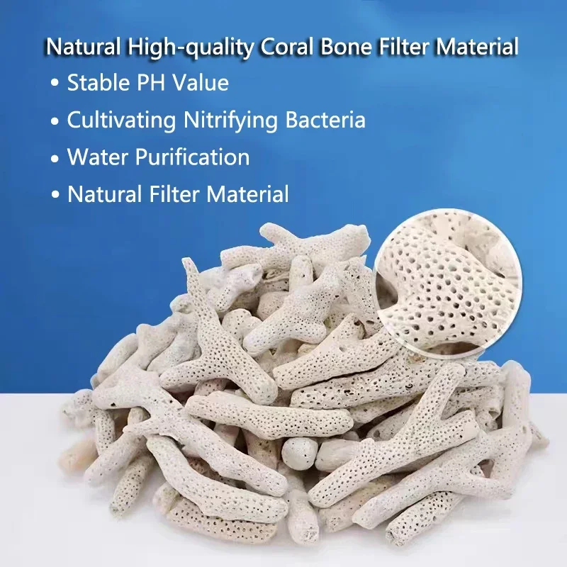 Média filtrant naturel calcaire pour aquarium récifal, tampon de pH