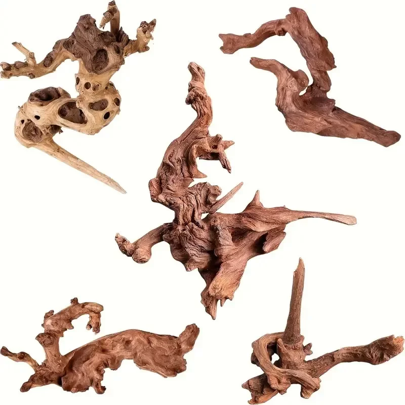 Bois flotté naturel pour aquarium, pièces de 10 à 15 cm