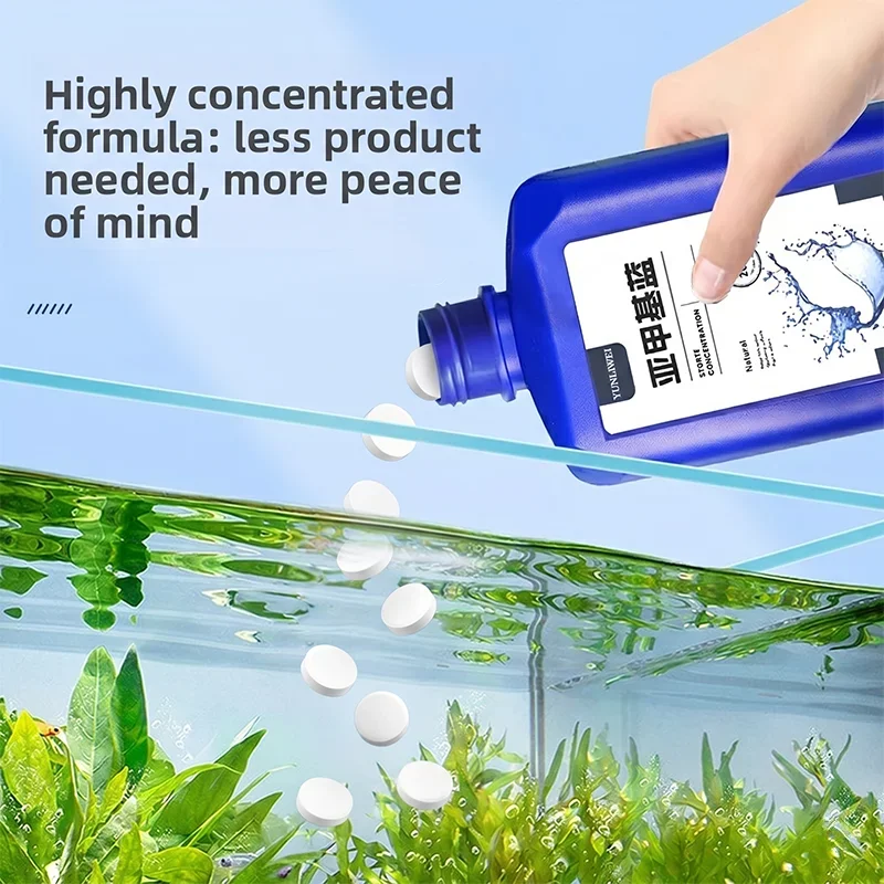Comprimés déchlorants et conditionneur d'eau pour aquarium