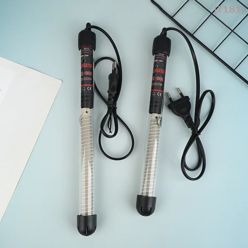 Chauffe-eau submersible en verre à thermostat réglable, 25-300W