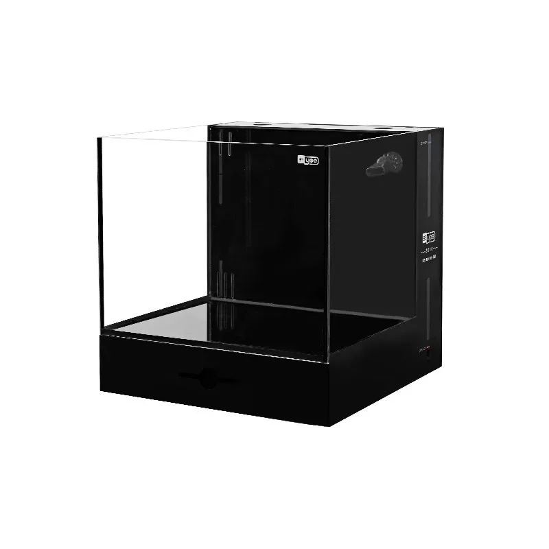 Aquarium de bureau tout-en-un Yee en verre ultra-transparent, filtre arrière