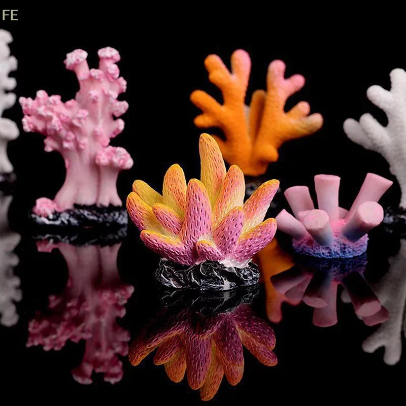 Corail artificiel en résine pour aquarium, décor de récif