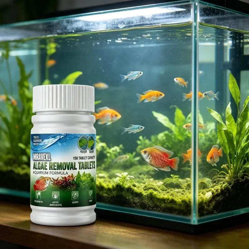 Comprimés anti-algues et clarifiant d'eau pour aquarium