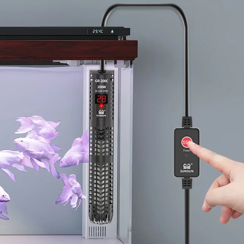 Chauffage submersible 500W à écran LCD numérique